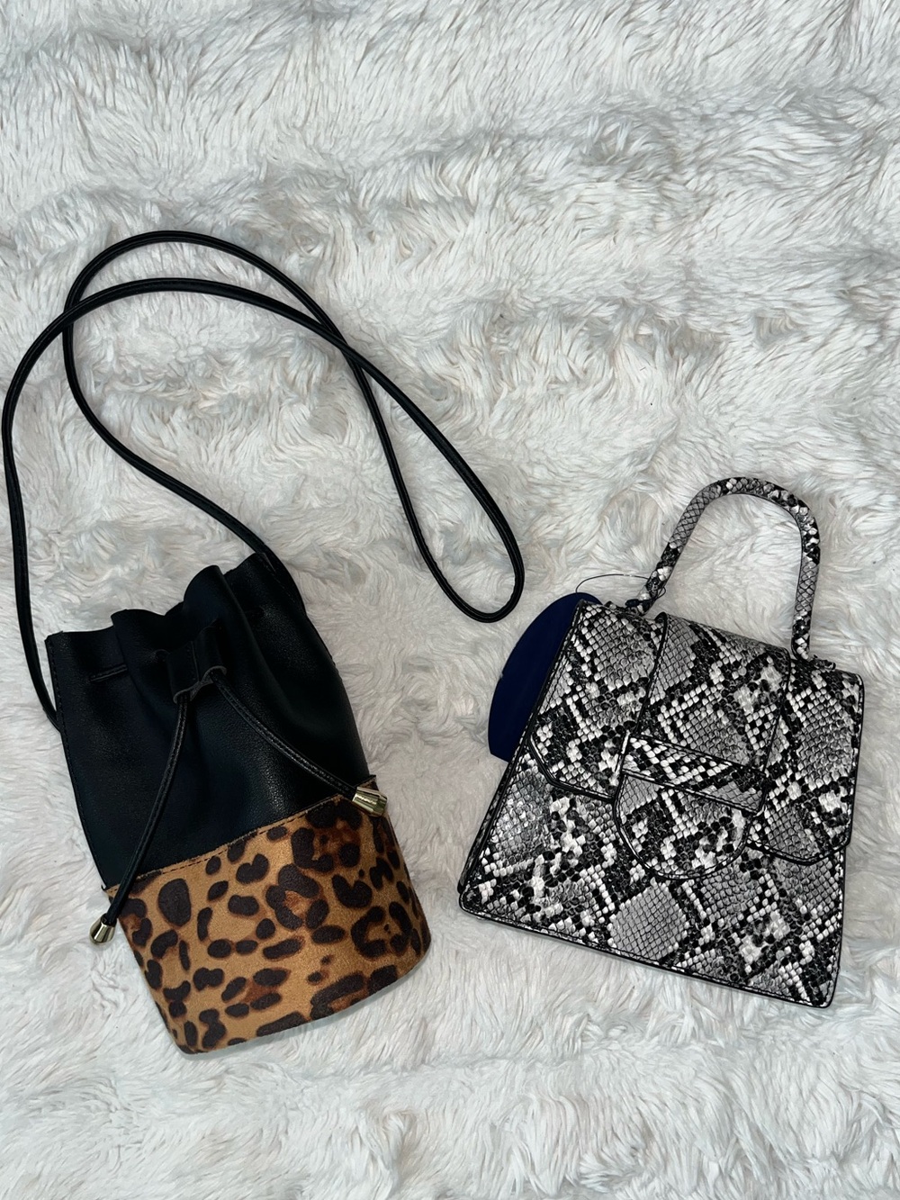 ✨NWT Bundle of 2 Animal Print Mini Bags | Snakeskin 🐍 & Leopard 🐆 Print